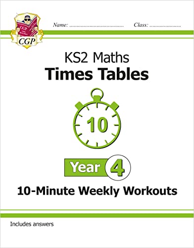 KS2 Year 4 Maths Times Tables 10-Minute Weekly Workouts (CGP Year 4 Maths) von Coordination Group Publications Ltd (CGP)